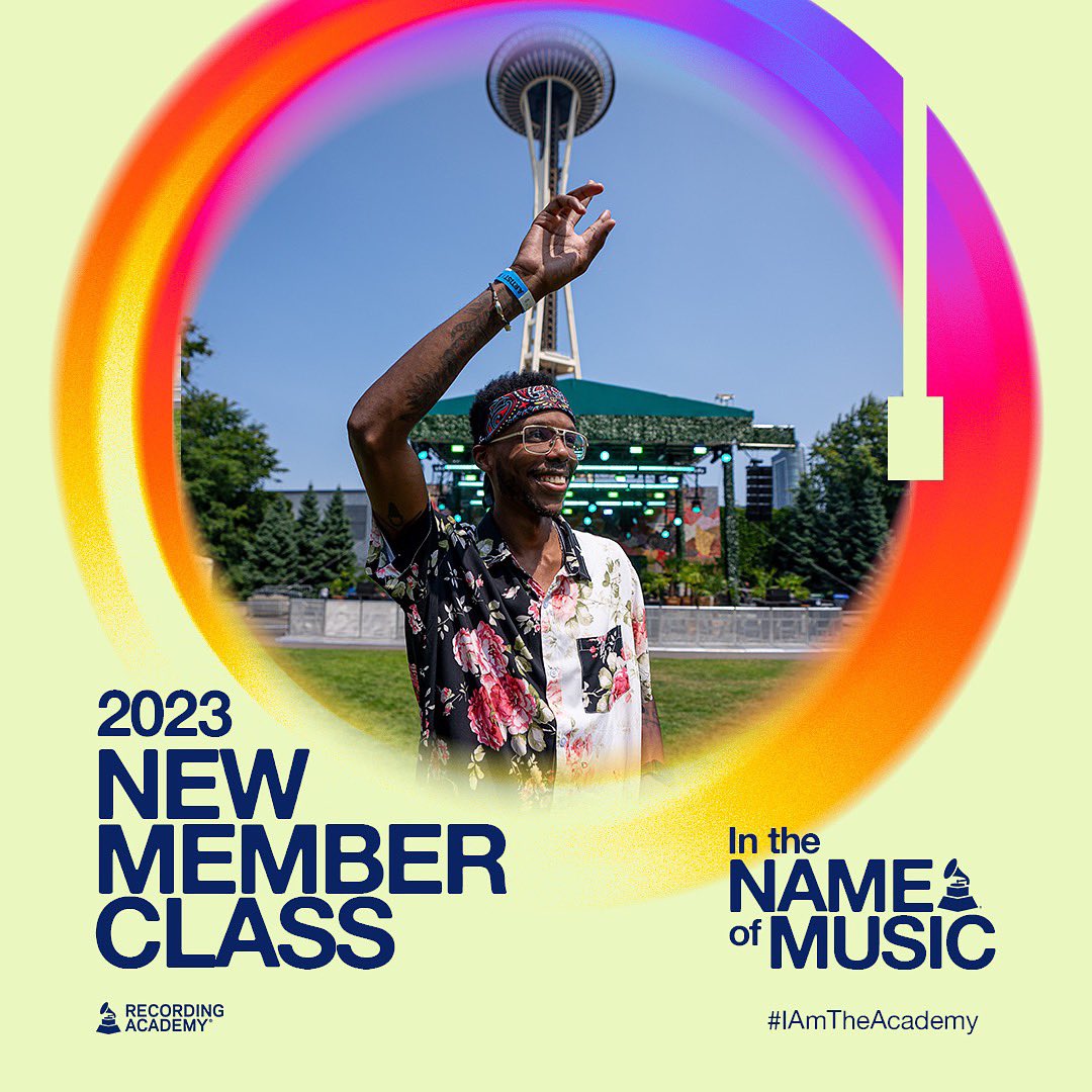 I am truly honored and humbled to announce that I’ve been invited to join the PNW Chapter and the 2023 New Member Class of the @RecordingAcad 😭 #IAmTheAcademy and have joined countless creators and professionals who serve, celebrate, and advocate in the name of music year-round.