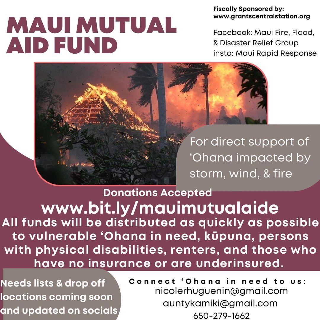 mahtowin1's tweet photo. The fire devastation on Maui is heartbreaking and infuriating, with many people unhoused and the death count rising, with homes and heritage torched. 
Please support on-the-ground mutual aid for and by our beloved 'ohana (family) there. #Hawaii #Lahaina https://t.co/yBstJsCmBI