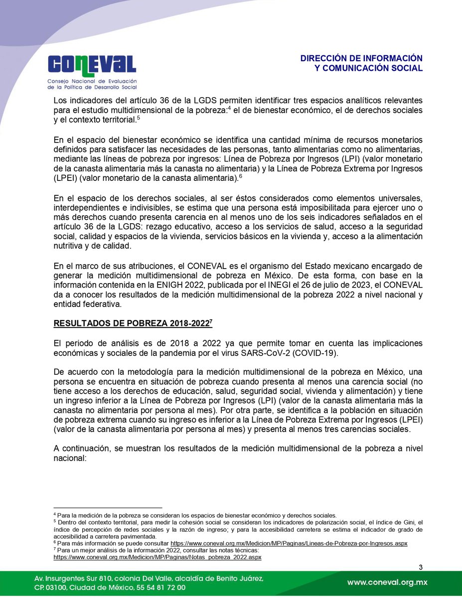 coneval's tweet photo. El #CONEVAL presenta las estimaciones de Pobreza Multidimensional 2022.
🗞️https://t.co/RmeTENOrkV
📊https://t.co/6WtNlleBhp

#ComunicadoCONEVAL
#MediciónDePobreza2022 https://t.co/G7pJZf142c