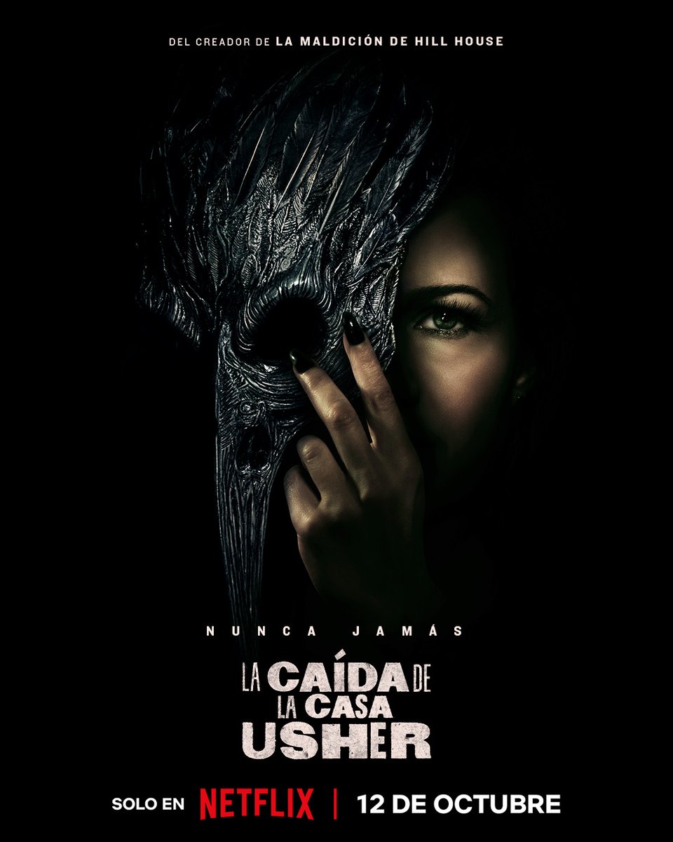 NetflixLAT's tweet photo. Amamos el terror y el creador de La maldición de Hill House regresa con ‘La caída de la casa Usher’. Disponible el 12 de octubre. https://t.co/t4AkjSjhiQ