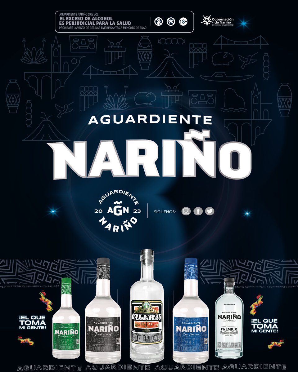 🆕🤯El momento llegó, Aguardiente Nariño se transforma, vive la nueva experiencia con nuestra marca y disfruta del producto insignia de nuestra región.

‼️𝑵𝑼𝑬𝑽𝑨 𝑰𝑴𝑨𝑮𝑬𝑵‼️

#ElQueTomaMiGente
#AguardienteNariño
