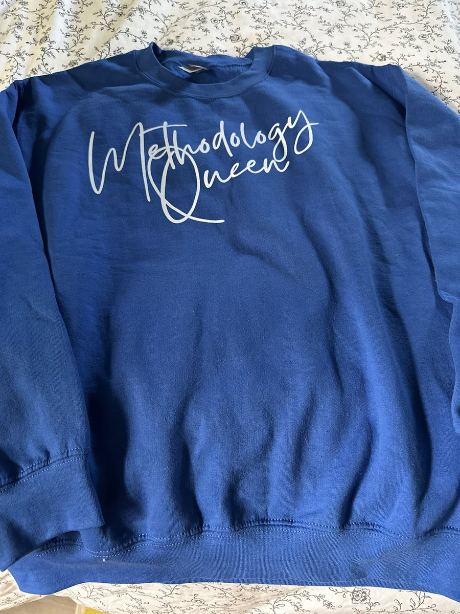 Gifted to me yesterday from Marquette University DEMSN Nursing students completing summer session. I taught them 3 courses: Ethics last fall, Research in spring and Nursing Theory in the summer! 🧐🤣<a href="/MarquetteU/">Marquette University</a> <a href="/MUNurses/">Marquette Nursing</a> #methodologyqueen