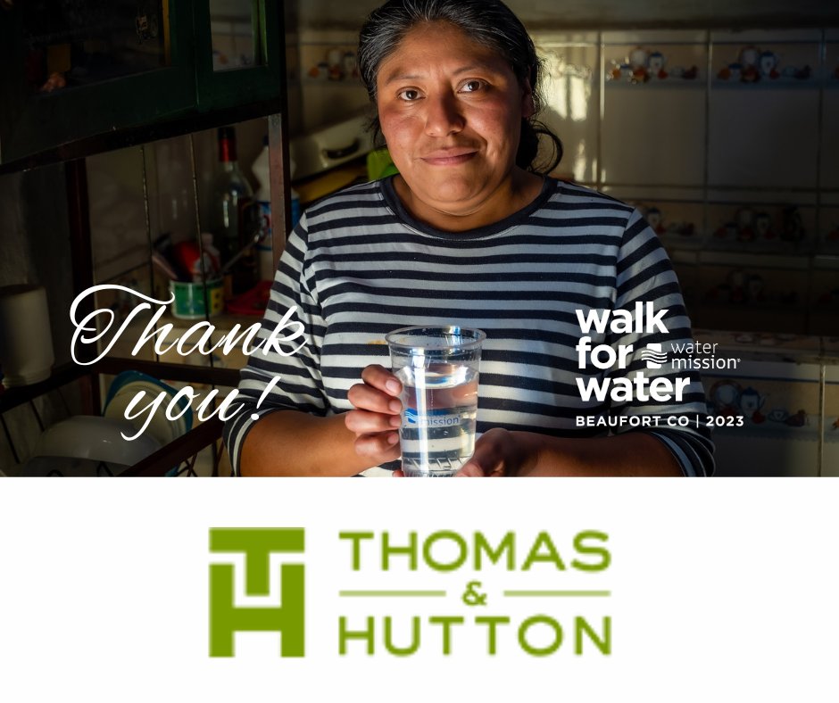 Welcome, sponsor <a href="/thomasandhutton/">Thomas & Hutton</a>! Your act of kindness and support has touched us deeply, and we are immensely grateful for your contribution.
#beaufortwalkforwater #SafeWater #globalwatercrisis