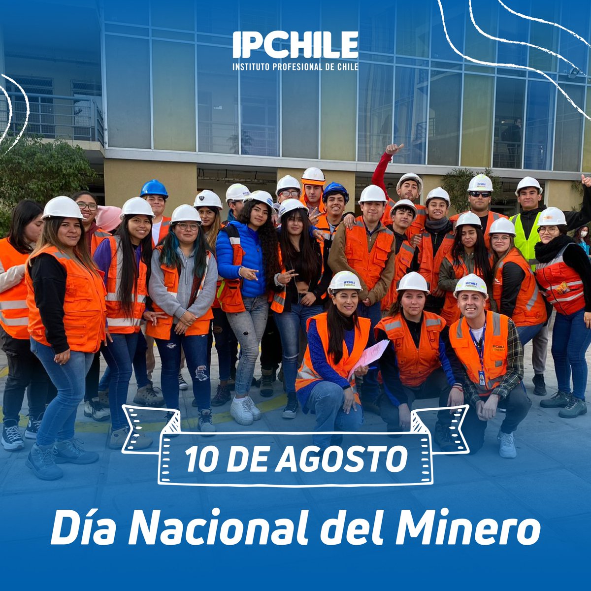 IPCHILE's tweet photo. 🥳 𝗛𝗼𝘆 𝘀𝗲 𝗰𝗲𝗹𝗲𝗯𝗿𝗮 𝗲𝗹 𝗗í𝗮 𝗡𝗮𝗰𝗶𝗼𝗻𝗮𝗹 𝗱𝗲𝗹 𝗠𝗶𝗻𝗲𝗿𝗼 👷🏻‍♀️👷🏻‍♂️ 

Un día muy especial para quienes eligieron esta linda profesión, por lo que desde #IPCHILE reconocemos la relevancia de su rol para el desarrollo de la industria. ⛏️🙌🏻 https://t.co/CraEp8ov5L
