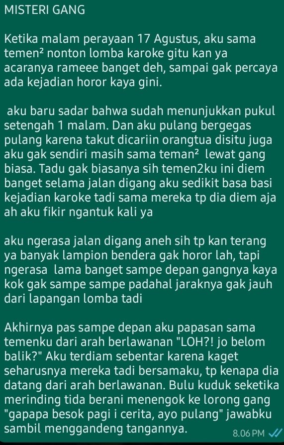 GENBERMAIN's tweet photo. Cerita pertama dari namjoo.

Siapa nih yang daerah rumahnya udah banyak bendera 17an 🥲🥲🥲 https://t.co/bDu6qeIEpv