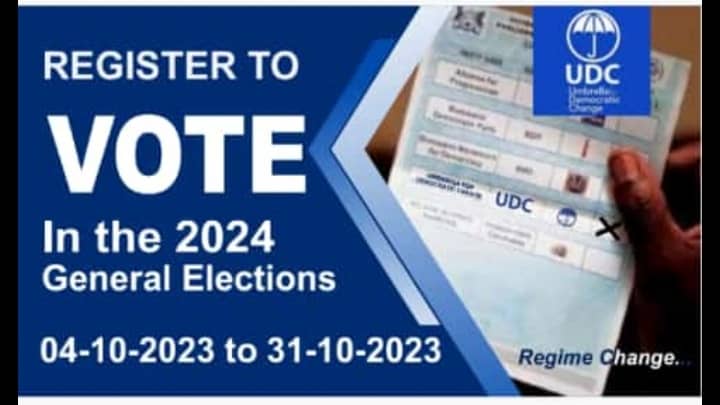 MadibelaTlhopho's tweet photo. UDC: Voter Registration 04 October - 31 October 2023 https://t.co/iXu4p9OCev
