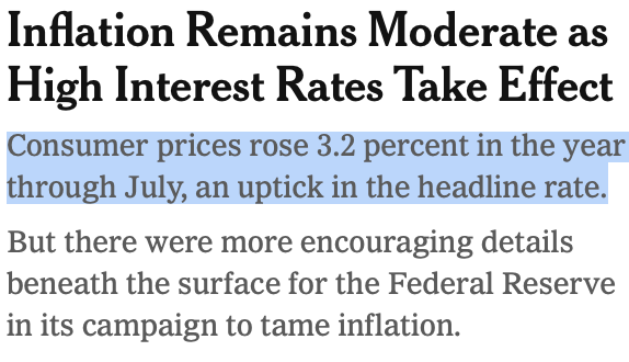 jasonfurman's tweet photo. I mostly avoid media criticism because the reporters that write these stories 100% understand all the issues I'm raising and are consistent over time.

But I wish the editorial choices would move away from a focus on 12-month changes, reversing headlines and subheads. https://t.co/qCh9NX9WXI