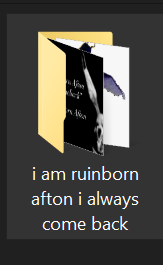 i am ruinborn afton i always come back
