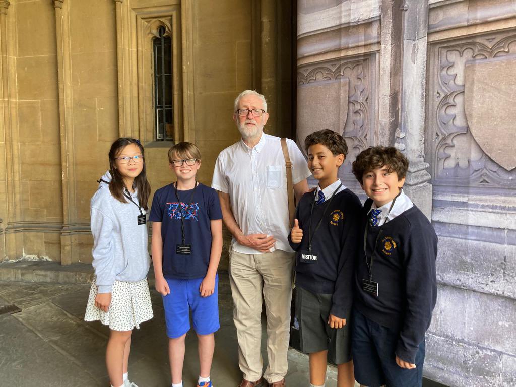 All Saints’ Y6 (nearly Y7) representatives filming at the Houses of Parliament today as part of the campaign for U.K. Parliament Week - look out for us in the promotional film!  We also bumped into Jeremy Corbyn MP who was lovely and very interested in us and what we were doing.