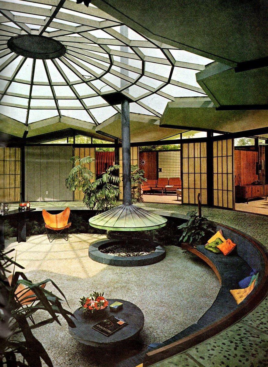 LaocoonofTroy's tweet photo. Conversation pits in American homes in the 1960s and 70s. https://t.co/Gd6AGTRe9G