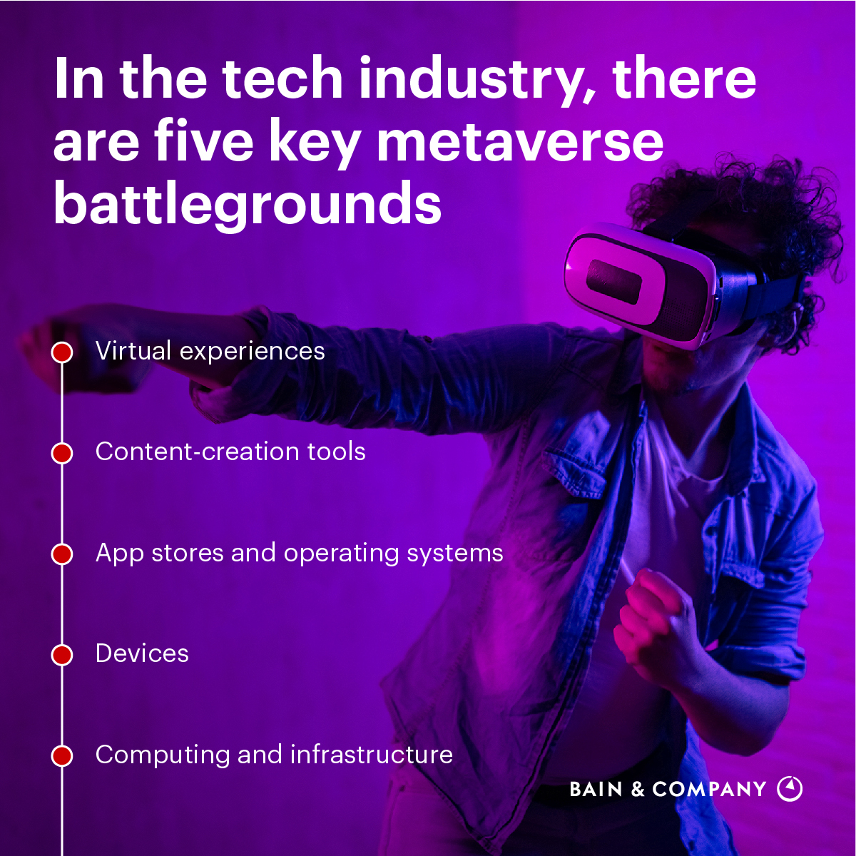 BainandCompany's tweet photo. Five key battlegrounds are shaping the #metaverse:
🎮 Virtual experiences
⚙ Content-creation tools
🏬 App stores and operating systems
📱 Devices
🖥 Computing and infrastructure

Learn more: https://t.co/2JIjoNJDrO https://t.co/M6s8qwhRpo