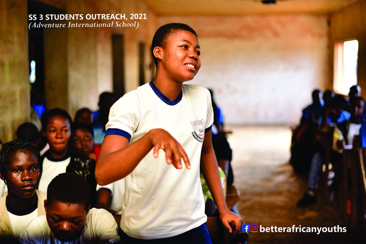 BetaAfriYouths's tweet photo. Investing in education is investing in Africa's sustainable development -Akinwumi Adesina.
@betaAfriYouths at Adventure international school, Ahia-ofu, Abakaliki, 2021

#BAYFoundation #Youths #Africa #future #AU #Team #Nigeria #AkinwumiAdesina https://t.co/447lPtLhoT