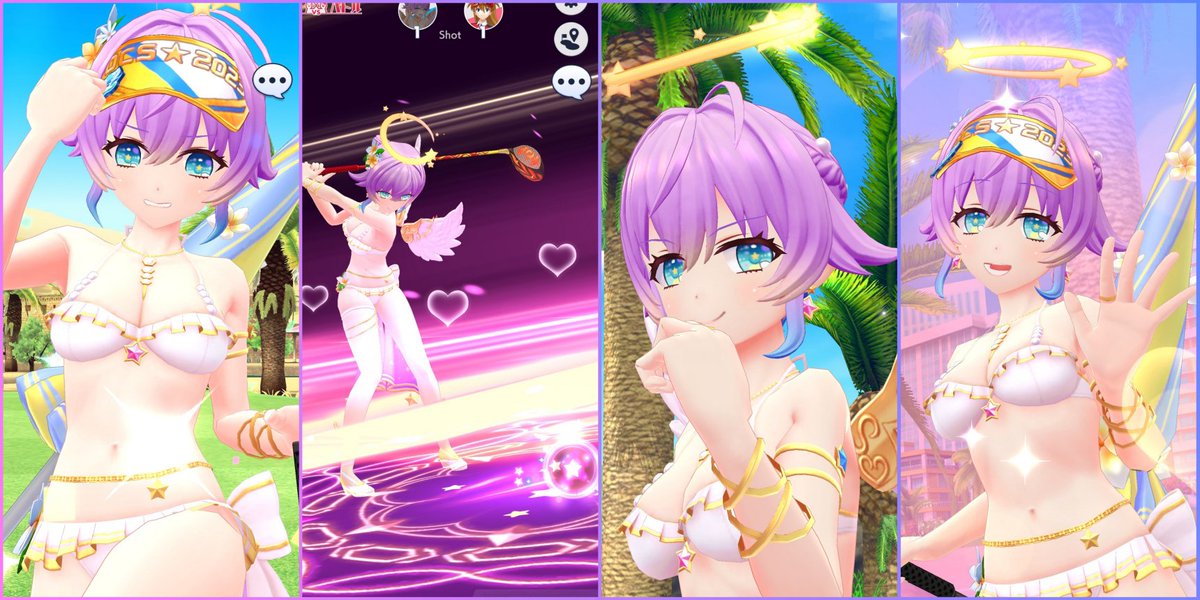 Alice_doenheim's tweet photo. ルカパイセン可愛すぎんだが〜っか〜好き😍💜
モーション可愛くていいよねずっと見たい天使パイセン凄くいい(≧∇≦)b✨

＃白猫ゴルフ ＃白猫GOLF https://t.co/ZCdMriqEpG
