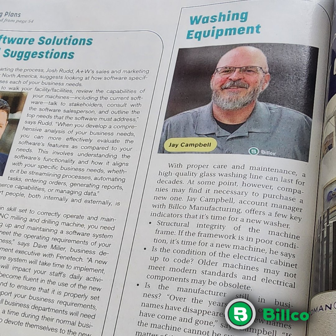 BillcoMfg's tweet photo. Did you spot Jay in the latest issue of @USGlass?  

If you're in need of an upgrade, please do not hesitate to contact us for further assistance. https://t.co/jpZKqkWLme{SOCIAL_NETWORK}&amp;utm_medium=Zoho+Social&amp;utm_campaign=Social&amp;utm_content=Didyouspot  

 #BillcoMFG https://t.co/OWmCYqpsKA