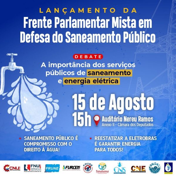sindisan_se's tweet photo. 🗓️ Na próxima terça-feira, 15, na Câmara dos Deputados, em Brasília, a Frente Parlamentar Mista em Defesa do Saneamento, que teve a adesão de mais de 200 deputados e será coordenada por Joseildo Ramos (PT-BA).

🖥️📲 Confira a matéria no nosso site.

👉 https://t.co/SbyI9TkHqd https://t.co/tODfEQNNv5