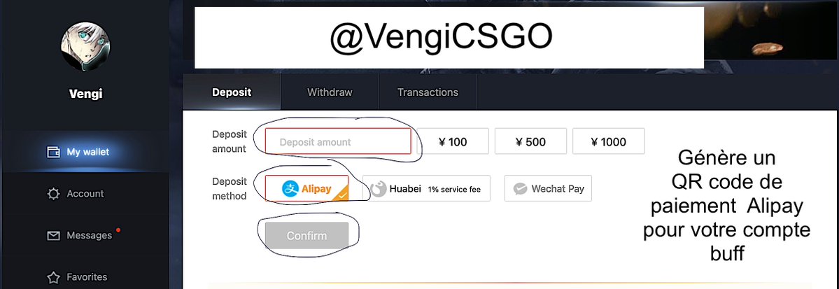 VengiCsgo's tweet image. ⚠️Mes services BUFF sont disponibles dès à présent, l&apos;ajout des fonds se fait directement sur votre compte BUFF via Alipay (QR CODE)⚠️

J&apos;ai pour objectif de rendre le marché Buff bcp + accessible en France

N&apos;hésitez pas à me DM pour une question ou une commande

Rt appréciés🫶