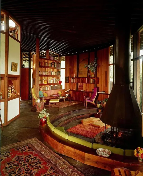 LaocoonofTroy's tweet photo. Conversation pits in American homes in the 1960s and 70s. https://t.co/Gd6AGTRe9G