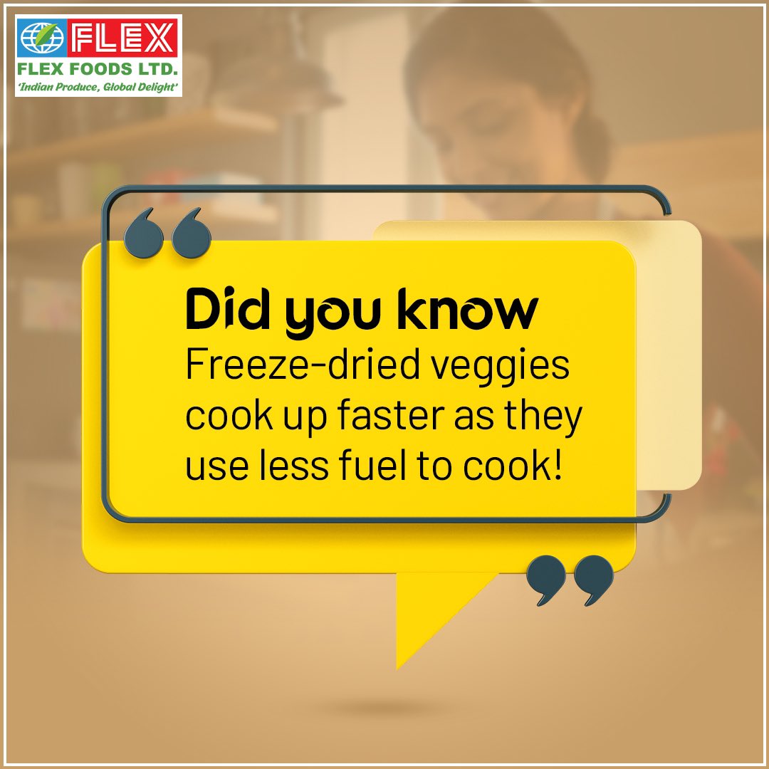 Did you know this fact about #freezedriedveggies 

Stay tuned for more!

#flexfoods #freezedriedfruits #freezedriedpowders #freezedried #desserts #healthy #smoothies #shakes #airdriedherbs #dehydratedherbs #italianseasoning #pasta #pizza #italiantreats