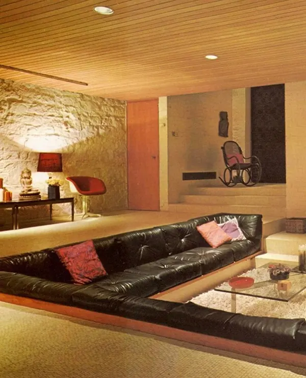 LaocoonofTroy's tweet photo. Conversation pits in American homes in the 1960s and 70s. https://t.co/Gd6AGTRe9G