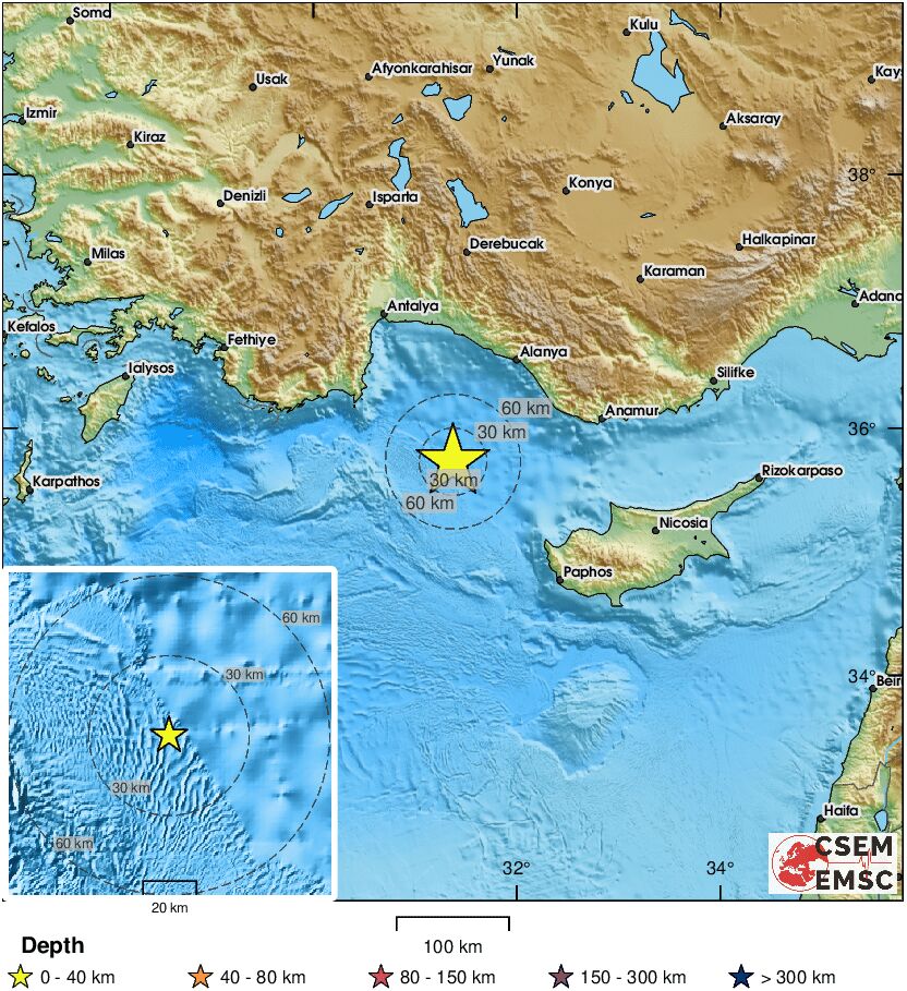 LastQuake's tweet photo. 🔔#Earthquake (#deprem) M5.5 occurred 107 km SW of #Alanya (#Turkey) 3 min ago (local time 16:16:07). More info at:
📱https://t.co/bKBgMenA4F
🌐https://t.co/hCg8umfR7c
🖥https://t.co/vE7Pdsk9P3 https://t.co/mgO32QRtsE