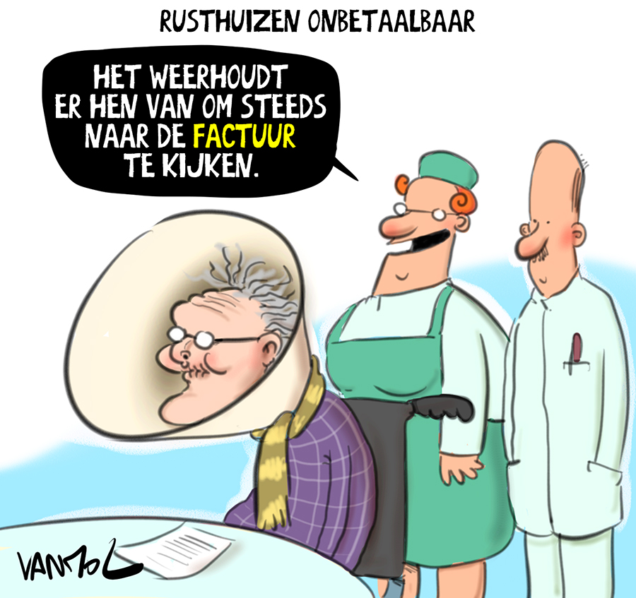 Vanmoltoons's tweet photo. #pallieterke #vanmol #vanmoltoons #cartoon #rusthuizen #rusthuisfactuur #ouderen https://t.co/ByRt7o3O3a