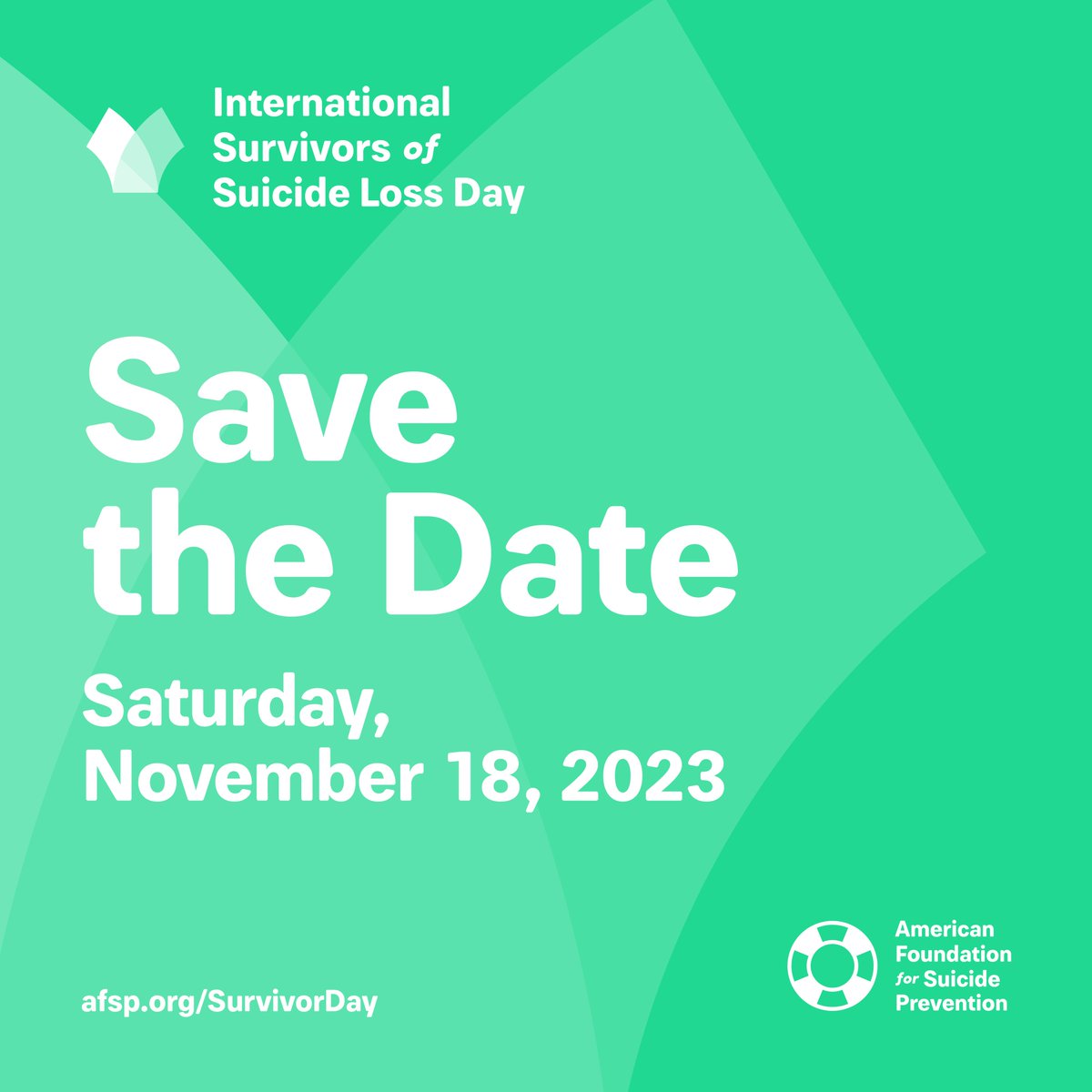 afspnational's tweet photo. International Survivors of Suicide Loss Day, also known as #SurvivorDay, will take place this year on 11/18. Survivors of suicide loss come together to find connection, understanding and hope. Join us: https://t.co/FTH0P4xZBg https://t.co/iFq1th1ov8