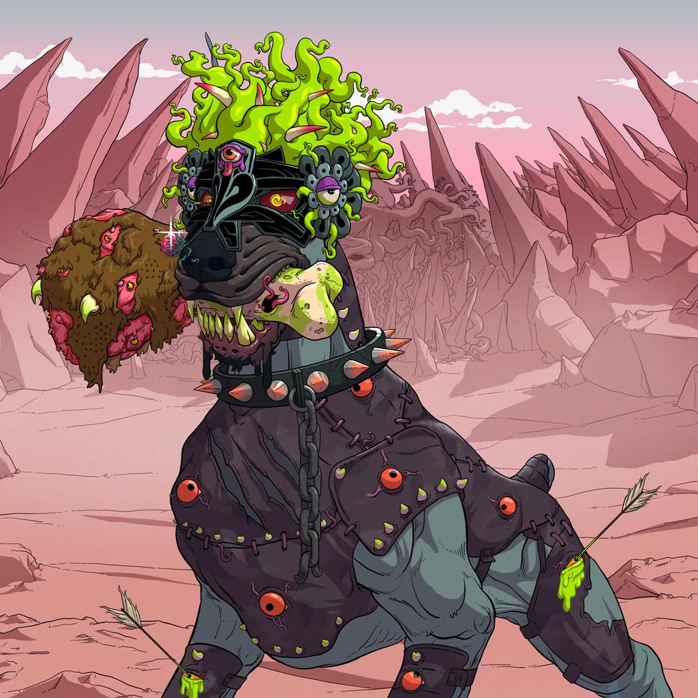 Giving away Mutant Hounds NFT 🐕

Floor price is 0.14 $ETH 🎁

Rules:
- Follow with 🔔
- Like &amp; RT 🔂
- Tag 2 friends 🤝

1 winners 🏆 24 hours ⏰