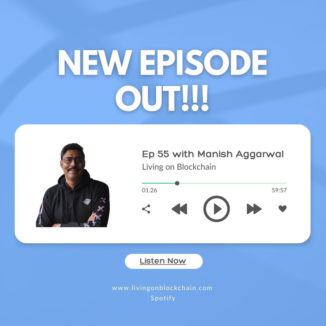 livingonblockc1's tweet photo. 🎉🎧 Exciting News! Our latest podcast episode is now LIVE  🚀

🎮 Join us as we chat with @manishdiesel, the visionary behind @IndiGG_DAO, about the future of gaming and blockchain. 

🔊 Listen NOW:
https://t.co/wvN1FQCgNP https://t.co/QMdCO5RT8e