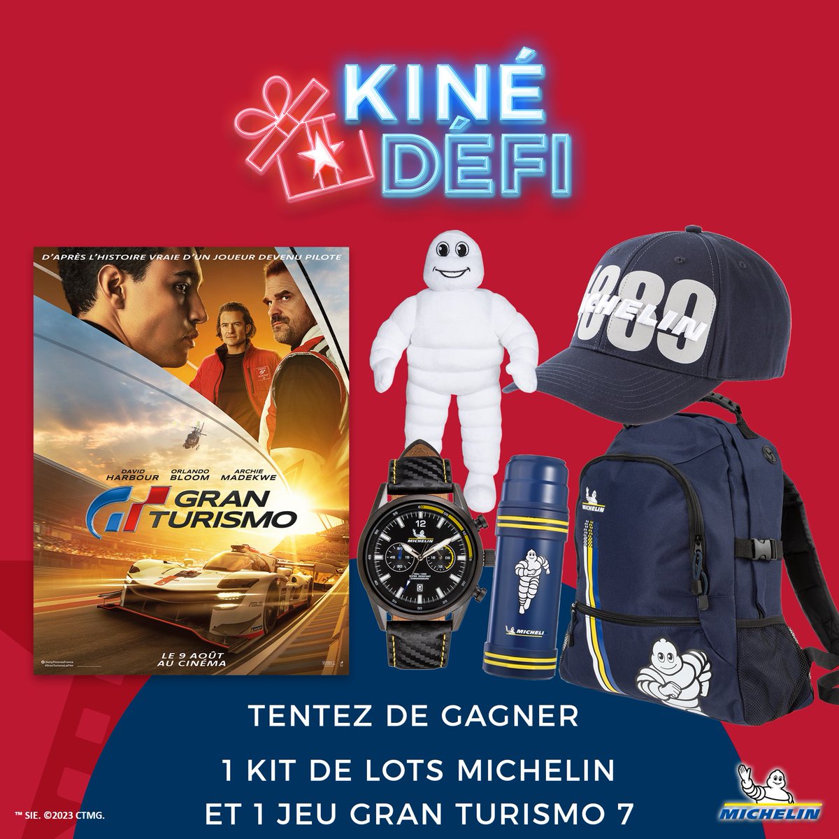Kinepolis_FR's tweet photo. 🏎️ 𝗖𝗢𝗡𝗖𝗢𝗨𝗥𝗦 🏁

À l'occasion de la sortie de 𝗚𝗥𝗔𝗡 𝗧𝗨𝗥𝗜𝗦𝗠𝗢, tente de remporter un pack de goodies collector aux couleurs du film ! 

Pour jouer : 
🔥 RT + follow @Kinepolis_FR 
🔥 la ville de ton Kinepolis en comm' 

Bonne chance 🍀 https://t.co/8heIMdshkS