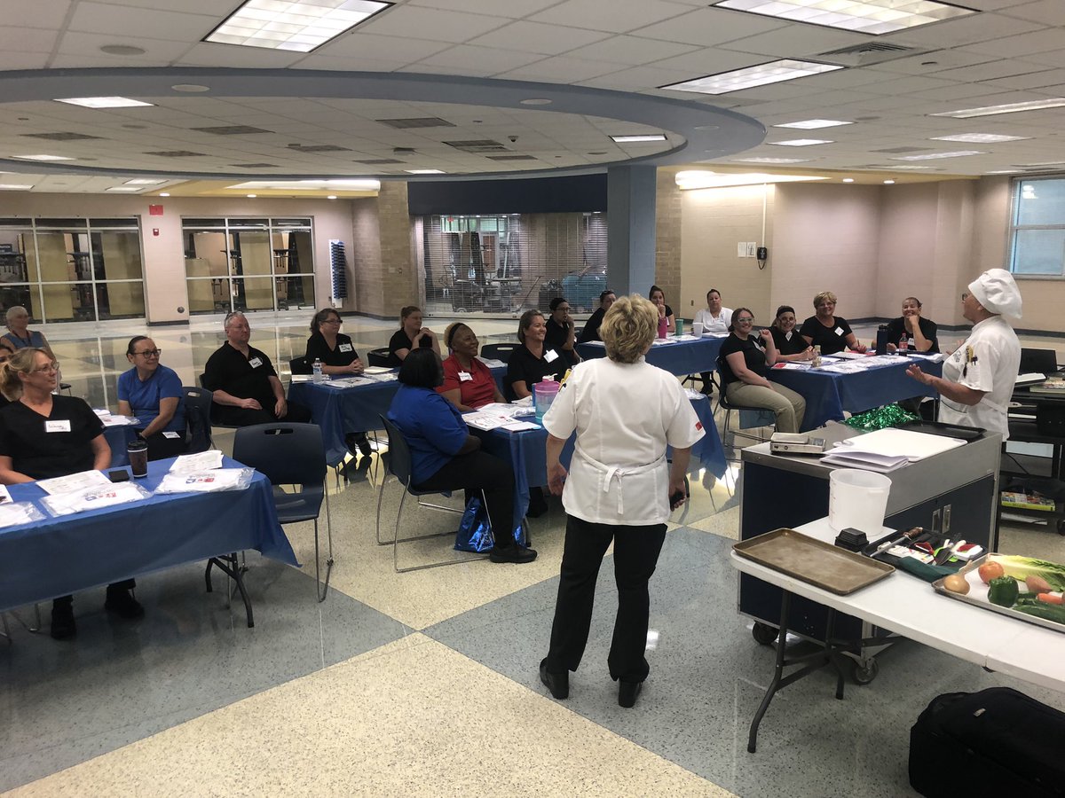 Steve_Basnight's tweet photo. Congratulations to our @Daretolearn_DCS School Nutrition Director, Kelleta Govan, for hosting the NC K-12 Culinary Institute this week at First Flight High School! Professional Development & Learning for everyone!
#DareToLearn
#learningcenteredevidenceinformed https://t.co/iSa1M7eykU