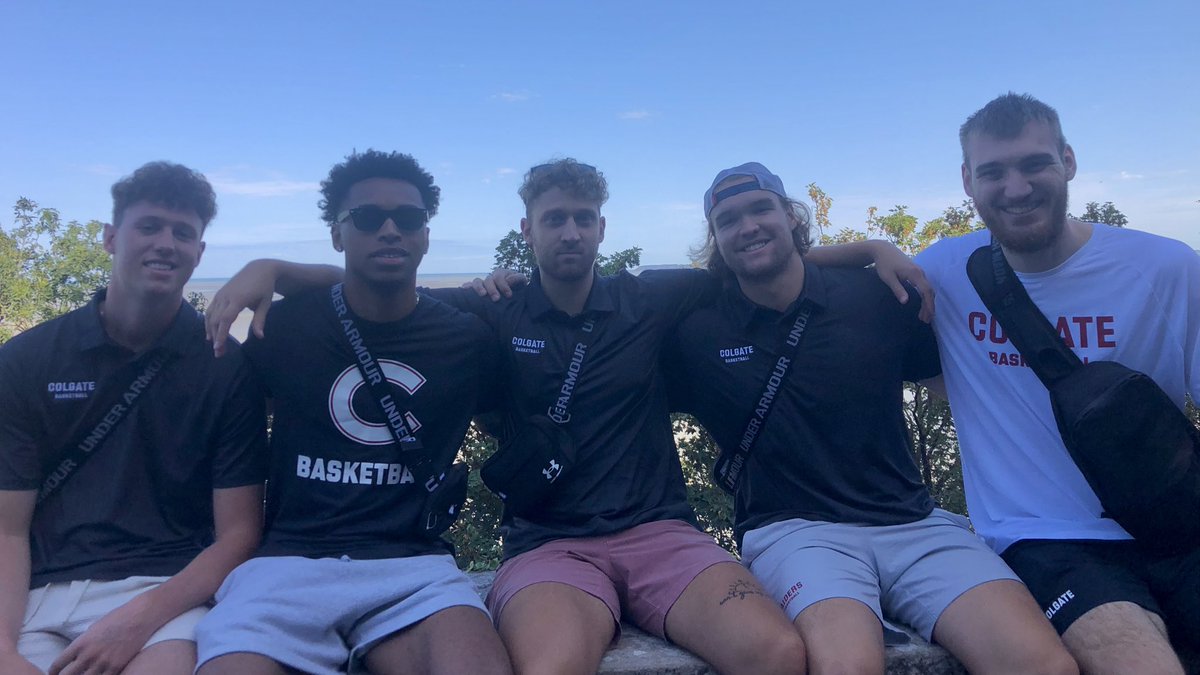 ColgateMBB's tweet photo. Taking in some history on Day 5 as we toured Mont Saint-Michel 🏰

#GoGate | #GateToFrance https://t.co/XQ3RB7xRXy