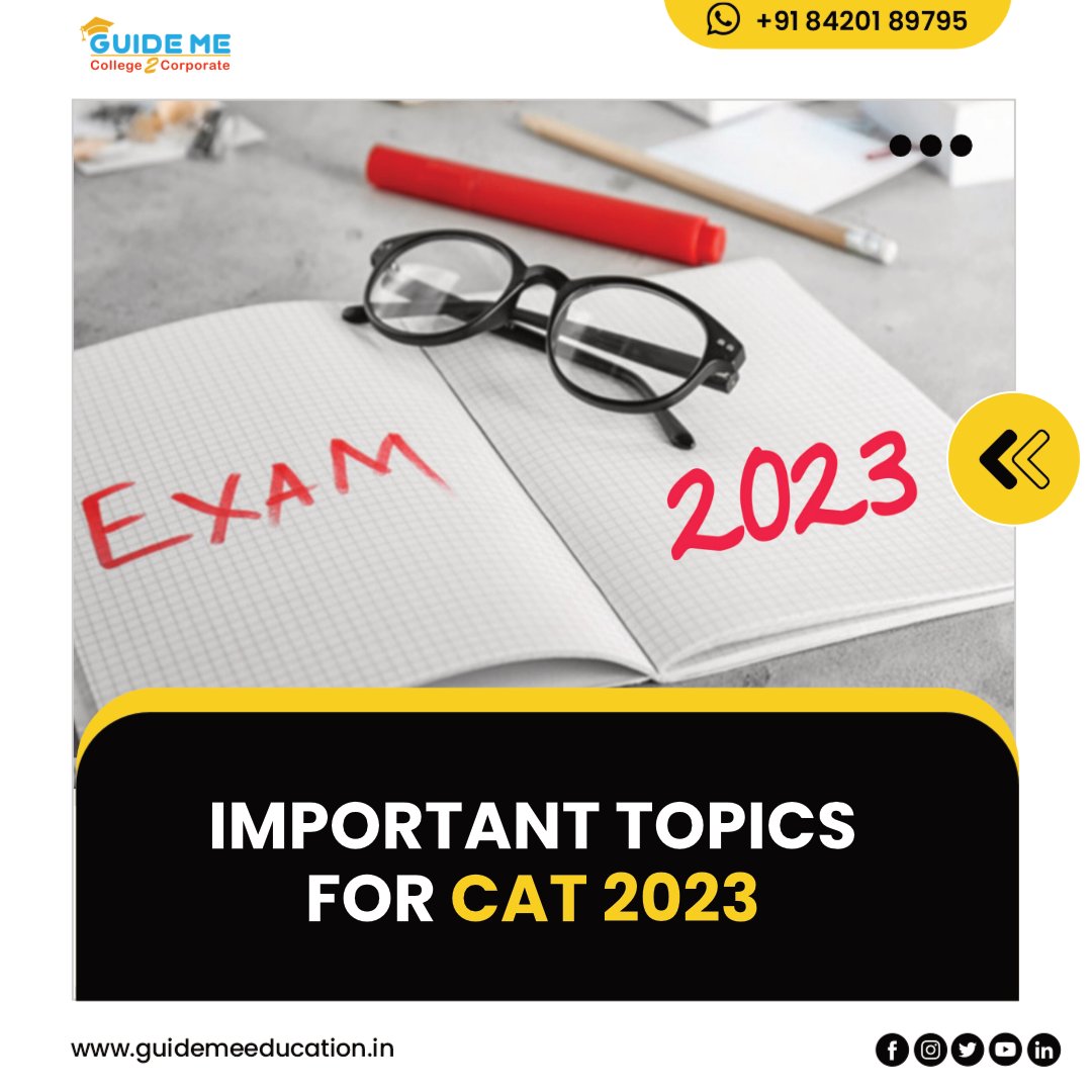 guide_me_edu's tweet image. Important Topics for CAT 2023 which you cannot miss 📌
#cat2023 #catpreparation #catexam #catimportantopics #thinkmbathinkguideme #guidemeeducationservices #mba #pgdm