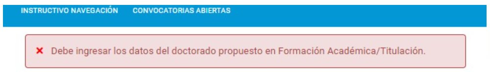 MuraroNara's tweet photo. Si te estas presentando a beca doctoral de @CONICETDialoga y cuando tratas de enviar la postulacion te aparece este error es porque no llenaste una pestaña "fantasma". Abri la postulación en una ventana de incognito y aparece la famosa pestaña. Nos acaba de pasar! #estres https://t.co/zaReuKkeyA