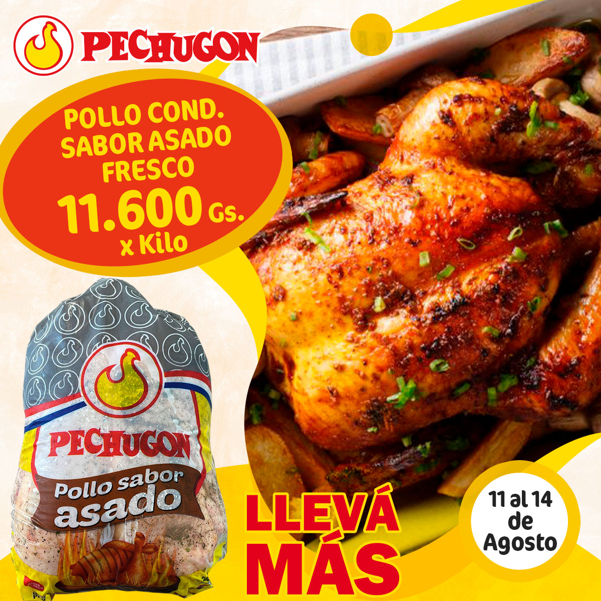 PechugonPy's tweet photo. Estas #ofertas las podes encontrar en la sección de congelados de los #supermercados y puntos de venta del país, también en la sección de frescos hasta el lunes 07 de agosto.
.
#Pechugon #pechugonpy
#Pollo #Economico #Rendidor
#DeliciosamenteNatural
#ATodosLesGusta https://t.co/FtpIG9FsNx