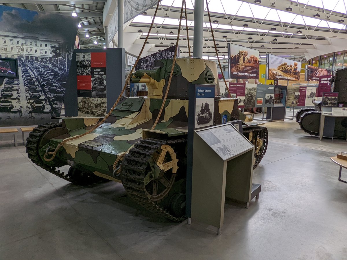 MartinKoenigsb2's tweet photo. May in Bovington! More @tankmuseum ! Interwar period British tanks were influential in WWII #MarTMar2Euro23 #TankMuseum #Bovington #BritishImperialHistory #InterwarPeriod #WWIIHistory #SWWHistory #WWII #SWW #WorldWarIIWargaming @USAS_WW1 @PattonBattalion @militaryhistori https://t.co/TarlsxTySK