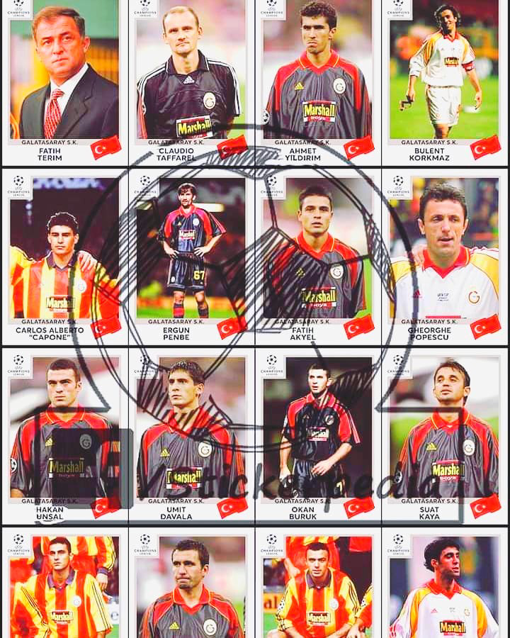 1999-2000 Galatasaray çıkartmaları.
