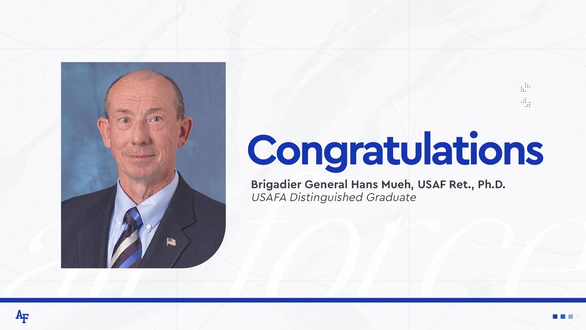 Former AD, cadet-athlete Dr. Hans Mueh named distinguished graduate by Academy bit.ly/3OyqNlg