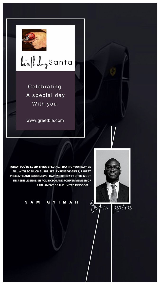 GreetbleLtd's tweet photo. HAPPY BIRTHDAY ππ₯³πππππΎ TO SAM GYIMAH
FROM
https://t.co/iKm0GcAAlO
https://t.co/hKQ0k5iXKR
@SamGyimah
#Samgyimah
#Greetble https://t.co/1j8Z11KHX6