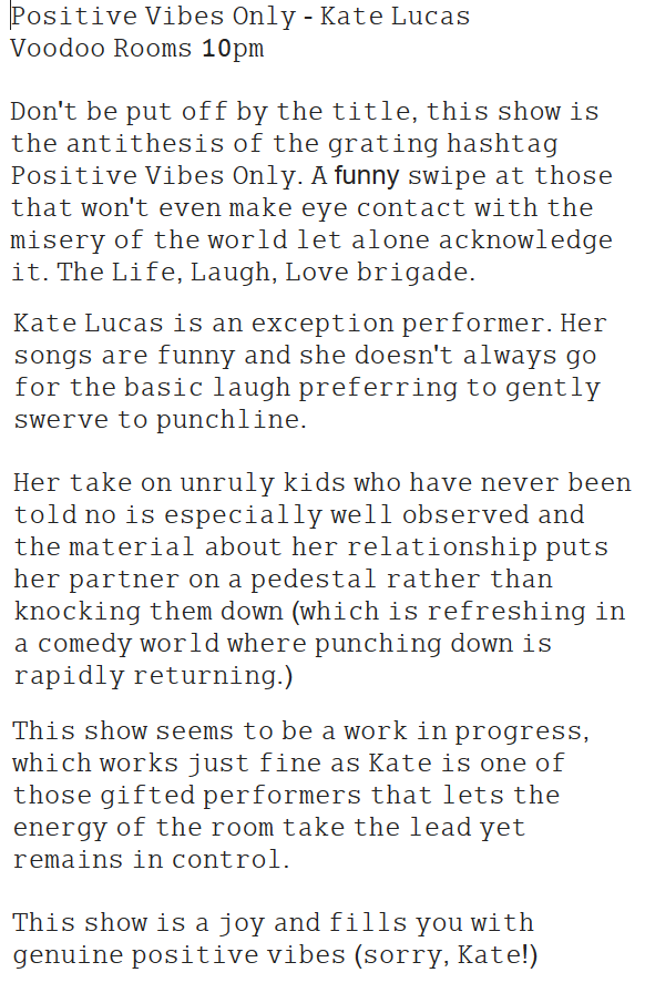 Independent Comedy Reviews tweet media