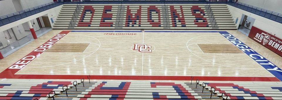 RedDemonSports's tweet photo. New Year = New Design! Ready for Fall Sports to begin…Monday, August 14. #TheFieldhouse https://t.co/i9A7NHSY9Z