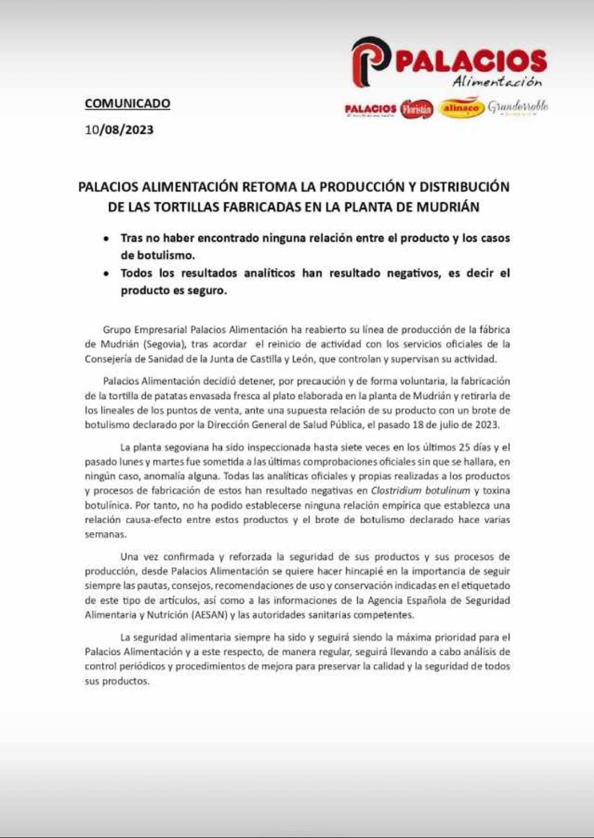 Donde están todos esos que echaron a los leones a <a href="/PalaciosGrupo/">PalaciosAlimentacion</a>??? <a href="/elmundoes/">EL MUNDO</a> <a href="/NueveCuatroUno/">NueveCuatroUno</a> <a href="/lariojacom/">lariojacom</a> <a href="/abc_es/">ABC.es</a> <a href="/el_pais/">EL PAÍS</a>. Que pasen de uno en uno todos esos desinformadores.