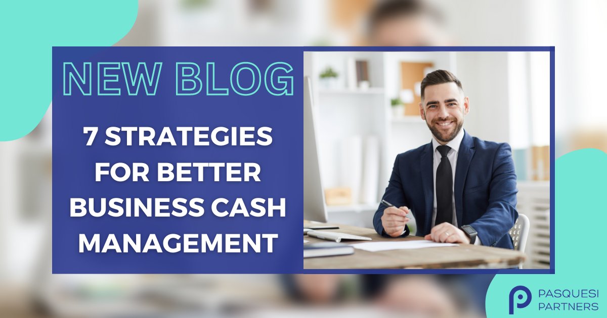 Better business cash management strategies play an important role in the success and long-term sustainability of any organization. ⬇️

bit.ly/3pQymLZ

#PasquesiPartners #startups #outsourcedaccounting #chicagobookkeeping #chicagoaccounting #accountingandaccountants
