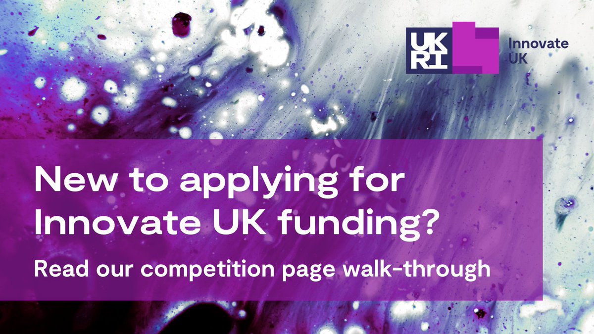 Innovate UK competition pages have lots of crucial information, but we recognise that it might initially seem a little overwhelming.

To help out, we've put together a brief deconstruction of the guidance pages 🙌

Read it here:
ow.ly/JBkW50Pwuk1

#Funding #Innovation