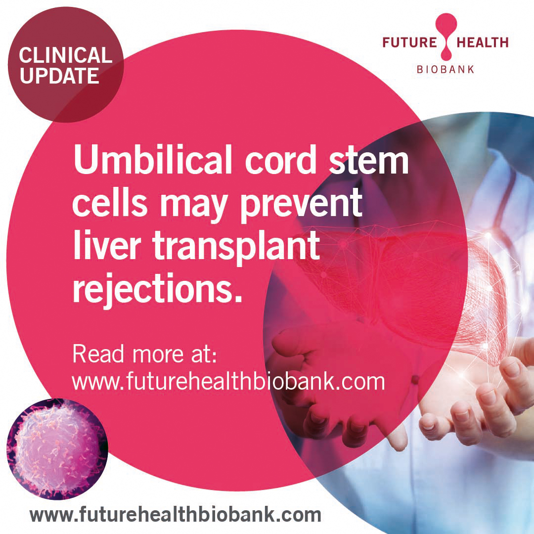FutureHealthUK's tweet photo. A pilot study suggests that umbilical cord tissue-derived stem cells (UC-MSCs) can help prevent liver rejection after transplantation.

#stemcells #umbilicalcord #stemcellstorage #cordbloodstemcells #stemcellsjournal #baby #liver #liverrejection #cellstransplant #clinicalupdates https://t.co/hT6u4yRSLp