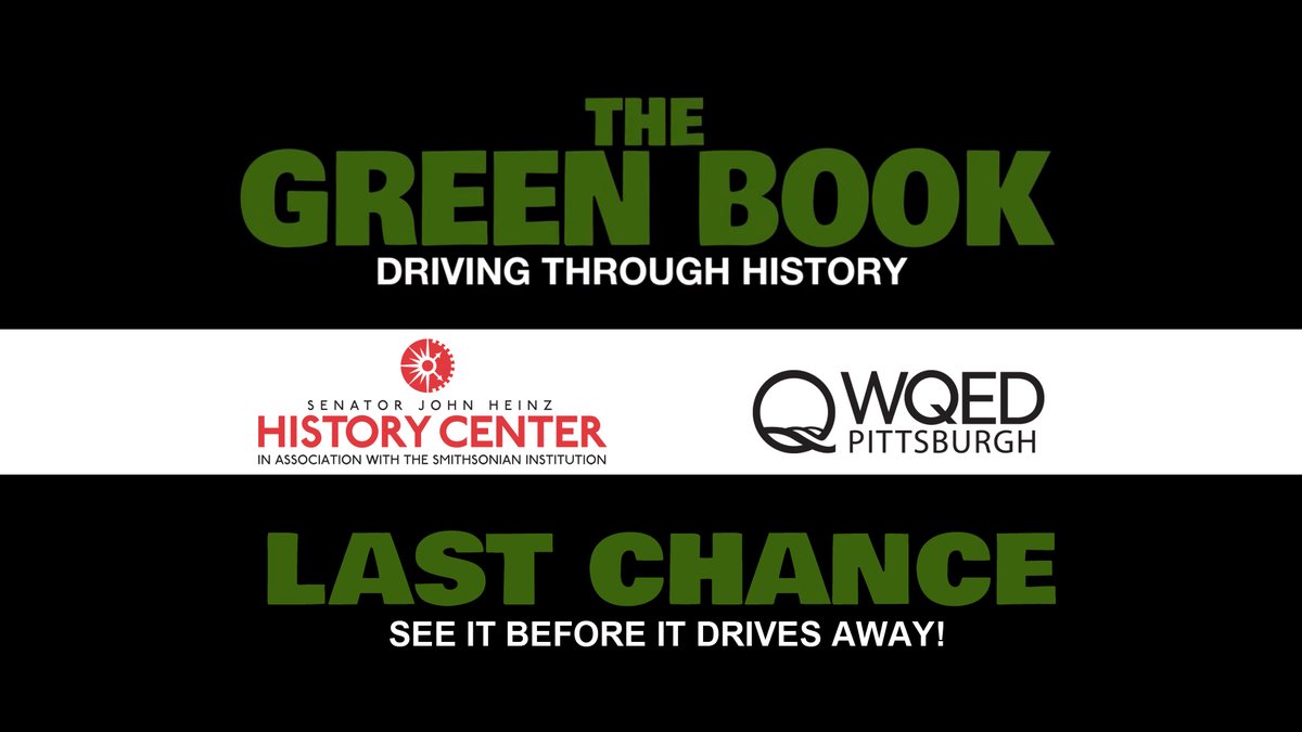 wqed's tweet photo. Time is running out to experience The Negro Motorist GREEN BOOK exhibition! See it before it drives away from the @HistoryCenter on August 13th. Admission is FREE thanks to our amazing neighbors at the @radworkshere! https://t.co/09TsfbIBxZ #RADworksHere #3ForFree https://t.co/9oyQRqP0Wm