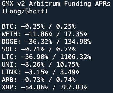 🫐

$GMX

Big shout out @DeFiMann & @theiaresearch for smooth braining the funding calculations