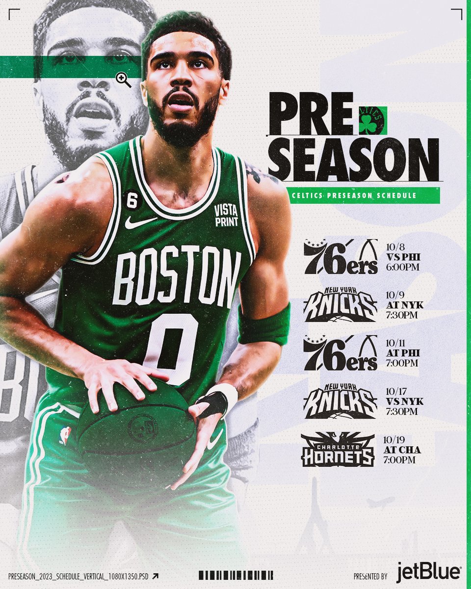 Preseason action coming 🔜 ☘️

More info: on.nba.com/47EBpbh