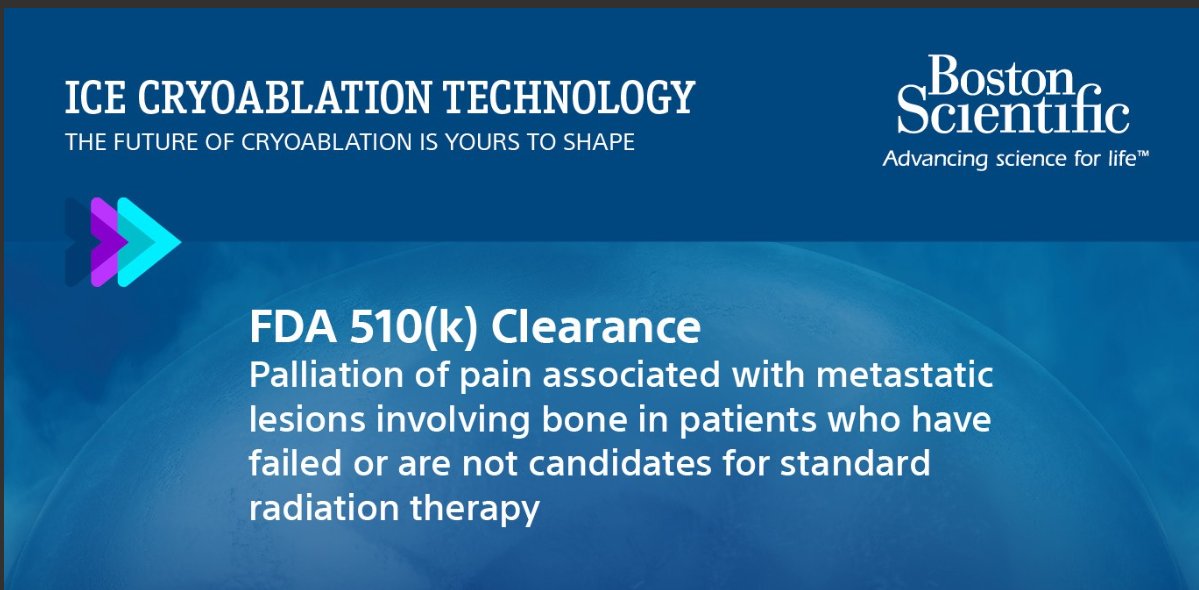 Excited to share 510(k) clearance for expanded indication of Visual ICE #Cryoablation System. TY to those involved; esp w/ the MOTION Study helping us reach this big milestone. #EvidenceBasedMedicine #iRad Learn more: bit.ly/3OxjFpe