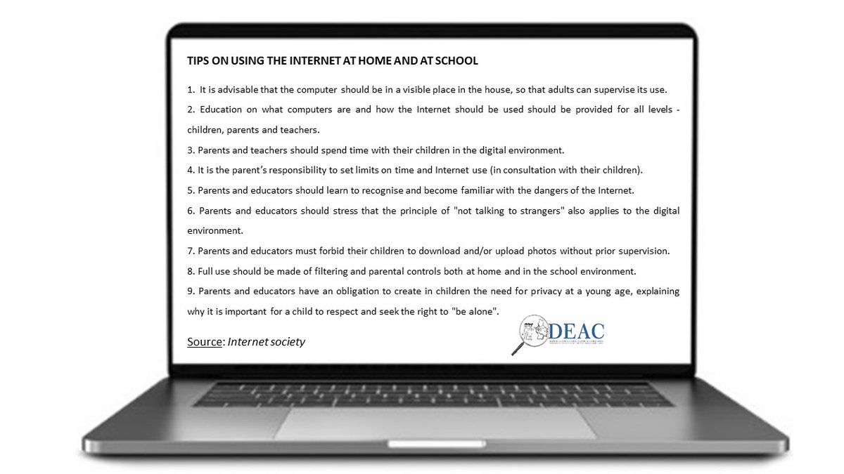 TIPS ON USING THE INTERNET AT HOME AND AT SCHOOL