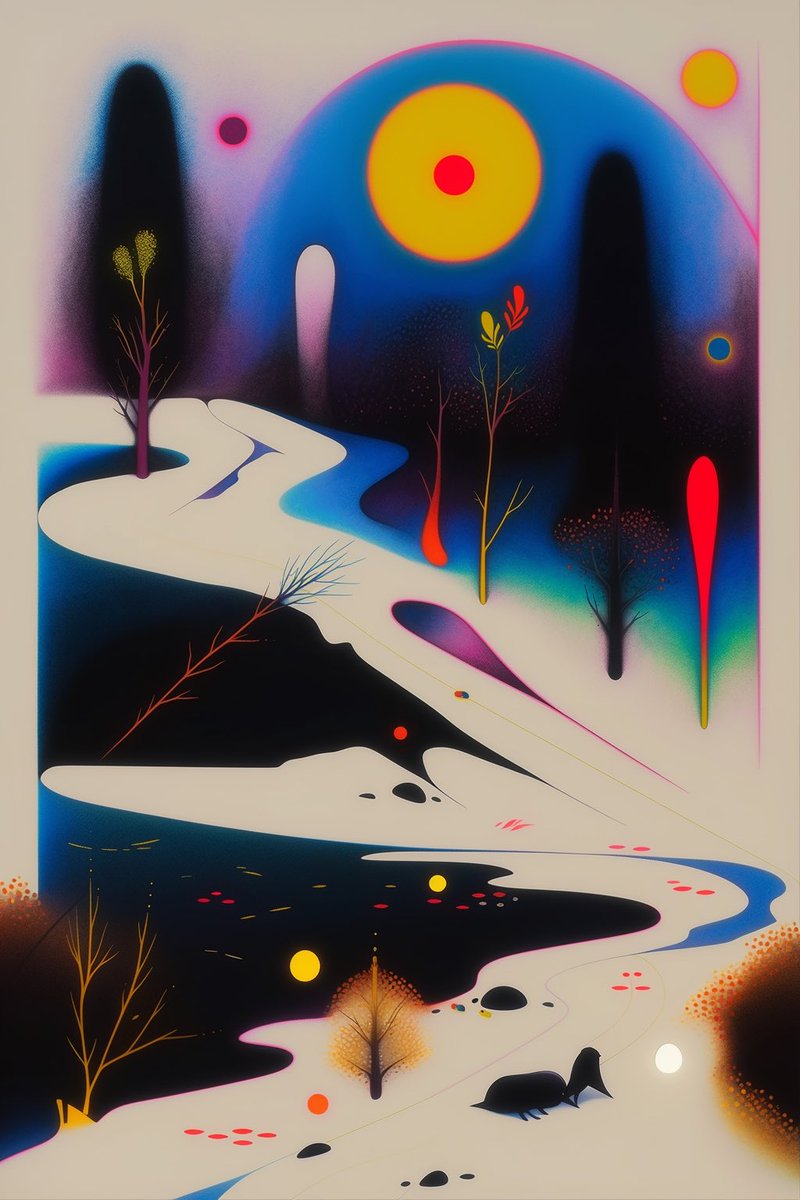 GM family ♥️ 

“The Shifting Snow” special piece made for <a href="/objktone/">objkt.one</a> 💎